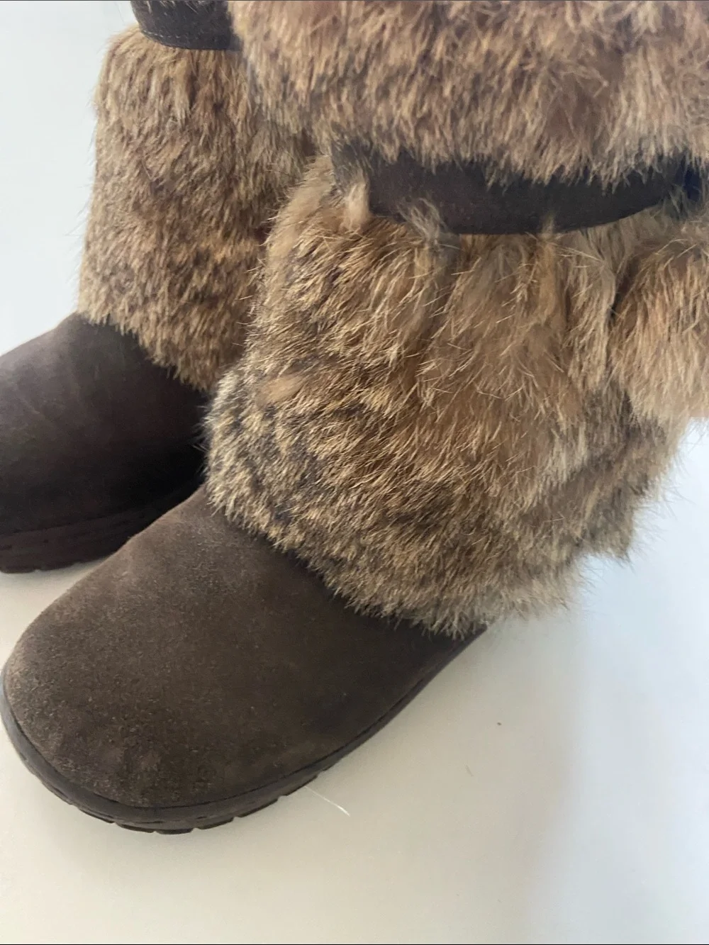 BearPaw Brown Faux Fur Winter Boots